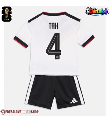 Německo Jonathan Tah #4 Domácí dres komplet pro Děti MS 2026 Krátkým Rukávem (+ Krátké kalhoty)